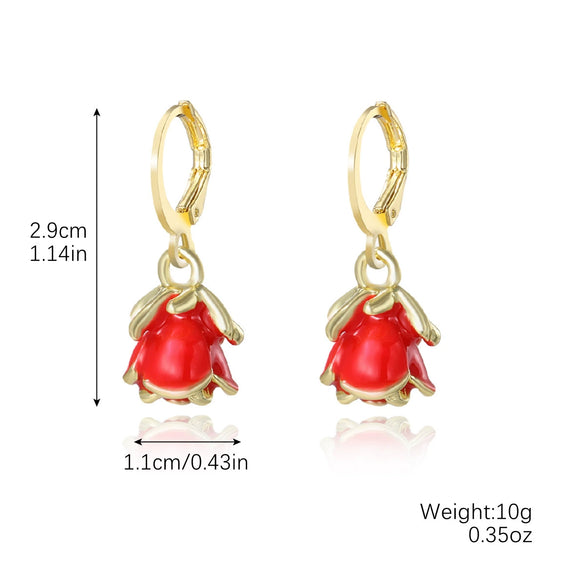 Jewelry Imitation Pearl Heart Pattern Electroplating Valentine's Day Earrings And Necklace