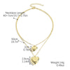 Jewelry Imitation Pearl Heart Pattern Electroplating Valentine's Day Earrings And Necklace