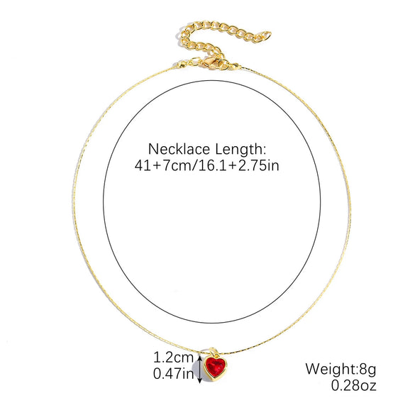 Jewelry Imitation Pearl Heart Pattern Electroplating Valentine's Day Earrings And Necklace