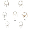 Jewelry Imitation Pearl Iron Pendant Necklace Geometric Heart Shape Electroplating For Women