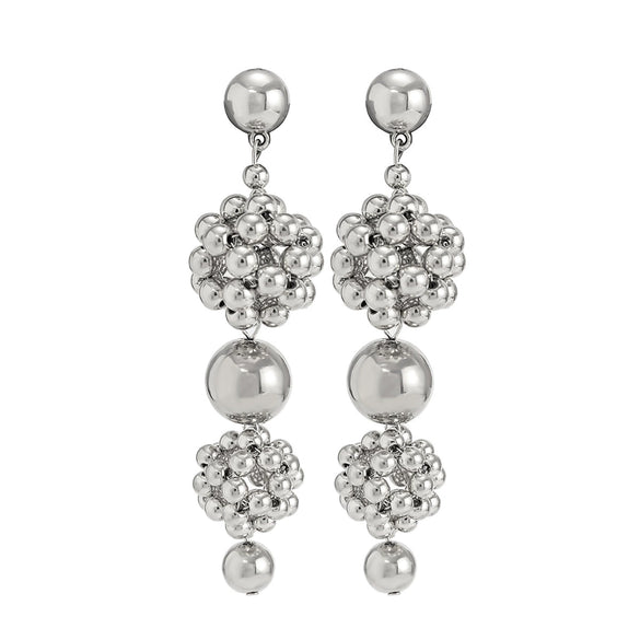 Jewelry Imitation Pearl Metal Geometric Handmade Women's Earrings