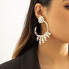 Jewelry Imitation Pearl Metal Geometric Handmade Women's Earrings