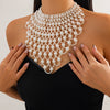 Jewelry Imitation Pearl Retro Multi Layer Tassel Beaded Handmade Elegant Women's Necklace