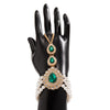 Jewelry Imitation Pearl Rhinestone Dropshaped Beaded Choker Necklace Electroplating Women's Retro Light Luxury Style