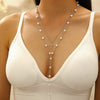 Jewelry Imitation Pearl Ushaped Pendant Necklace Alloy Electroplating Women's