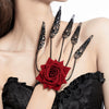 Jewelry Imitation Pearls Cloth Strips Imitation Crystal Flower Pattern Electroplating Cool Style Clavicle Chain
