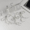 Jewelry Imitation Pearls Rice Beads Bow Electroplated Simple Women's Earrings Necklace