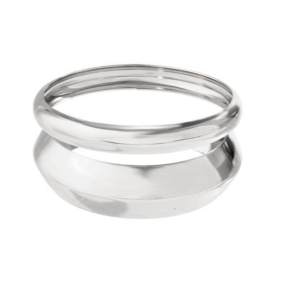 Jewelry Iron Arc Plain Multi Layer Simple Electroplated Bracelet