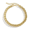 Jewelry Iron Chain Acrylic Alloy Geometric Ochain Necklace Electroplated Punk Style For Women