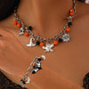 Jewelry Iron Chain Alloy Geometric Ghost Skull Pumpkin Electroplated Women's Necklace
