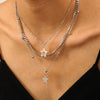 Jewelry Iron Chain Electroplating Punk Style Unisex 2Piece Set