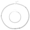 Jewelry Iron Chain Electroplating Punk Style Unisex 2Piece Set