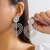 Jewelry Iron Geometric Heart Shape Dropshaped Striped Star Stud Earrings Electroplating For Women