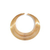 Jewelry Iron Geometric Multilayered Choker Ring Opening Necklace For Women