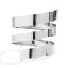 Jewelry Iron Geometric Punk Style Spiral Open Bracelet Electroplated