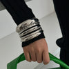 Jewelry Iron Geometric Ring Bracelet Electroplating Design