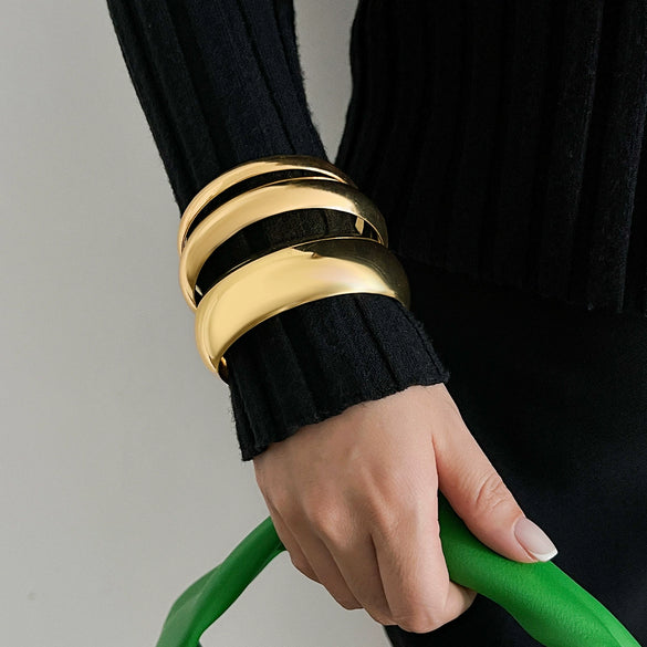 Jewelry Iron Geometric Ring Bracelet Electroplating Design