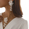 Jewelry Iron Plastic Flower Clavicle Chain Simple Style Electroplating