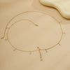 Jewelry Iron Rhinestone Body Chain For Women Electroplated