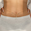 Jewelry Iron Rhinestone Body Chain For Women Electroplated