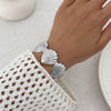 Jewelry Iron Starfish Shell Open Bracelet Electroplating
