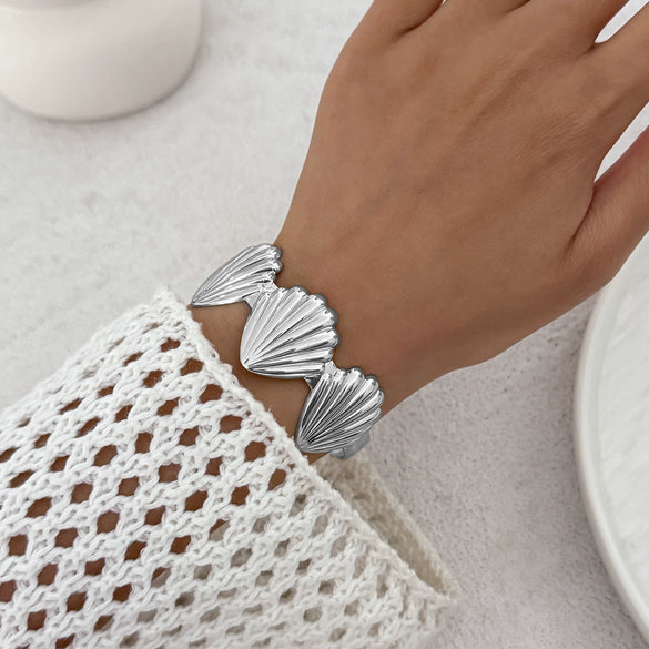 Jewelry Iron Starfish Shell Open Bracelet Electroplating
