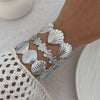 Jewelry Iron Starfish Shell Open Bracelet Electroplating
