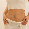 Jewelry Iron Titanium Steel Electroplating Imitation Pearl Tassel Body Chain For Women