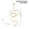 Jewelry Iron Twisted Snakeshaped Exaggerated Hollow Bracelet Leg Chain Geometric Electroplating Women's