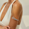 Jewelry Iron Ushaped Geometric Open Arm Bracelet For Women Electroplated Glossy Simple Fashionable