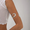 Jewelry Iron Ushaped Geometric Open Arm Bracelet For Women Electroplated Glossy Simple Fashionable