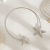 Jewelry Ironalloy Bohemian Starfish Flower Clavicle Necklace