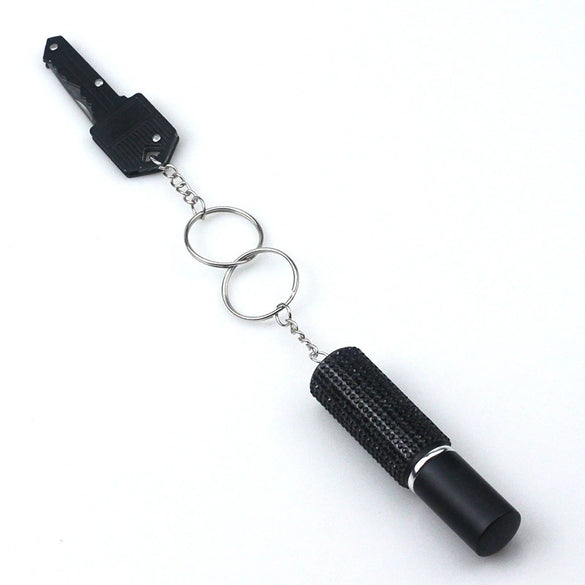 Jewelry Key Knife Keychain Perfume Spray Bag Pendant Alloy Set