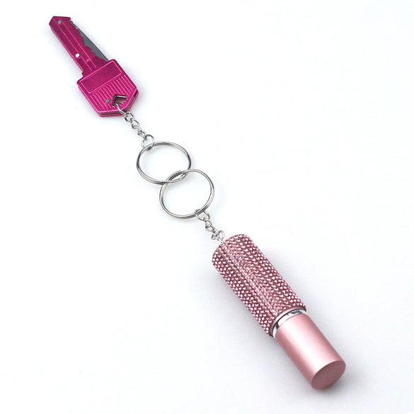 Jewelry Key Knife Keychain Perfume Spray Bag Pendant Alloy Set