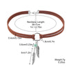 Jewelry Leather Alloy Leaves Geometric Round Electroplating Lady Choker Necklace