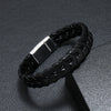 Jewelry Leather Rope Handwoven Punk Style Bracelet For Men