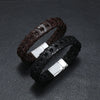 Jewelry Leather Rope Handwoven Punk Style Bracelet For Men