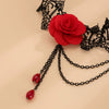 Jewelry Leg Chain Elastic Band Lace Iron Chain Flower Style