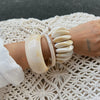 Jewelry Literary Retro Stacked Specialshaped Elastic Bracelets For Women Handmade Resin Geometric