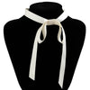 Jewelry Lolita Collar Ribbon Tassel Choker For Women With Bow And Geometric Pattern