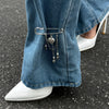 Jewelry Love Heartshaped Pendant Pants Chain Iron Copperclad Chain Alloy Women's