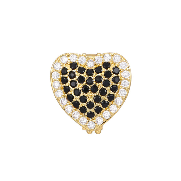 Jewelry Loveshaped Copper Adjustable Bracelet With Geometric Design And Electroplating