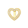 Jewelry Loveshaped Copper Adjustable Bracelet With Geometric Design And Electroplating