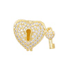 Jewelry Loveshaped Copper Adjustable Bracelet With Geometric Design And Electroplating