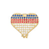 Jewelry Loveshaped Copper Adjustable Bracelet With Geometric Design And Electroplating