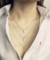 Jewelry Lucky 8 Sequins Multilayer Chain Pearl Long Rhinestone Combination Suit Short Necklace Wholesale