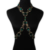 Jewelry Luxury Diamond Alloy Water Wave Chain Geometric Women's Long Necklace
