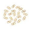 Jewelry Making Accessories Stainless Steel S Shape Necklace Buckle Hook With Fish Pattern 18K Gold Electroplated