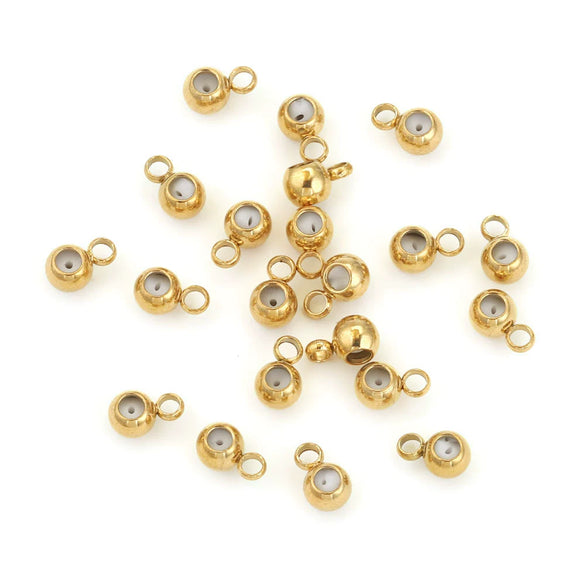 Jewelry Making Stainless Steel Plug Bead Connector With Fish Pattern And Electroplating Process Flat Bead Jewelry Accessories