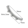 Jewelry Making Supplies Stainless Steel Bohemian Multistrand Porous Curved Connector 18K Electroplated